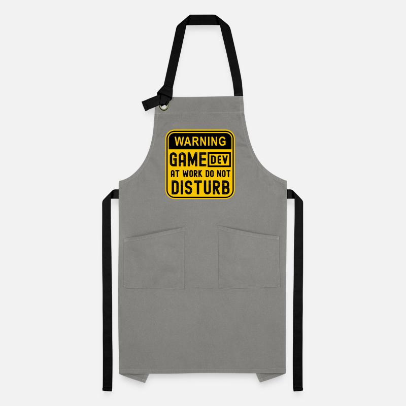 WARNING GAME DEV AT WORK DO NOT DISTURB Artisan Apron