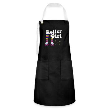 Inline Skate Gift Rollskates Roller 70s - Artisan Apron - black/white - Front - Zoe (177cm)