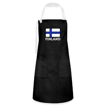 Drapeau national de la Finlande - Tablier contrasté - noir/blanc - Devant - Zoe (177cm)
