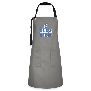 Crazy organization chart - all right? - Artisan Apron - grey/black - Front - Zoe (177cm)