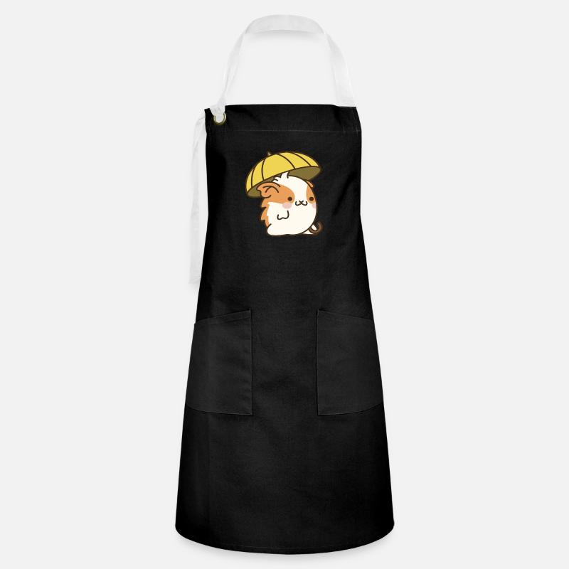 Umbrella Hamster - Artisan Apron - black/white