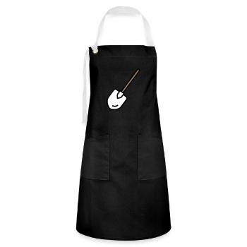 Shovel Tool Gardening - Artisan Apron - black/white - Front - Zoe (177cm)