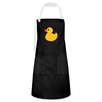 rubber duck - Artisan Apron - black/white - Front - Zoe (177cm)