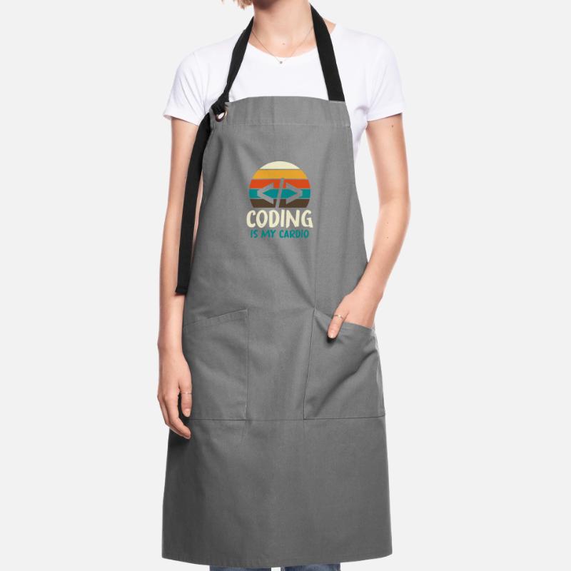 Programmer Geek Computer Programming Coder L Artisan Apron