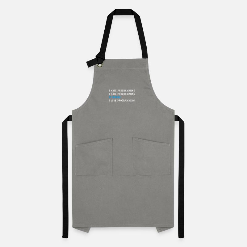 Funny gift programmers hate programming Artisan Apron