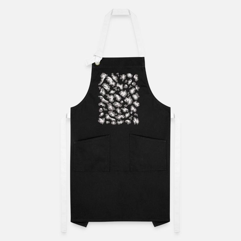 Snow leopard pattern light Artisan Apron
