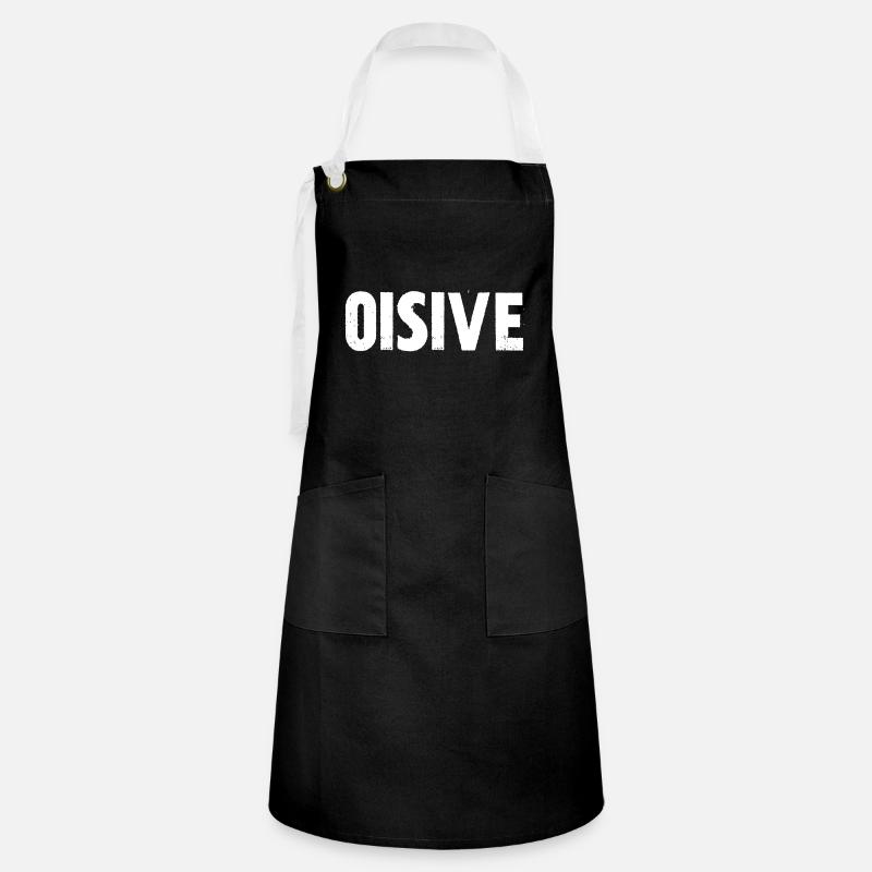 oisive - Tablier contrasté - noir/blanc