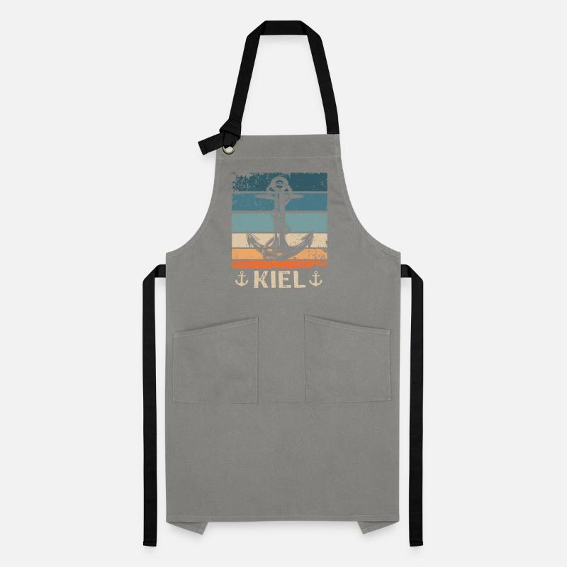 Kiel Saying Kiel Souvenir Artisan Apron