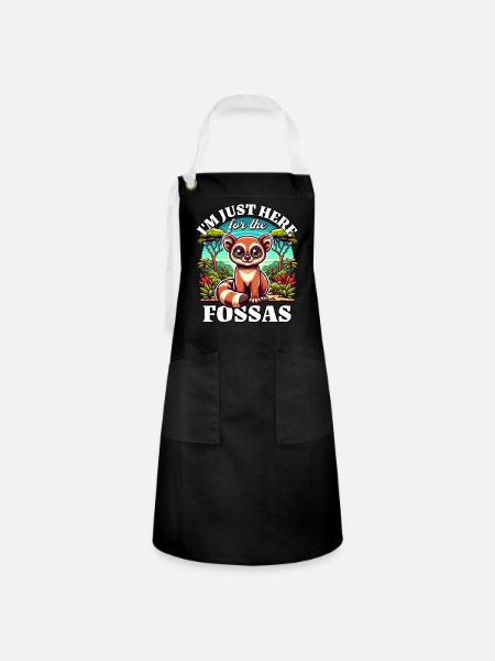 Fossas - Kontrastschürze - Schwarz/Weiß