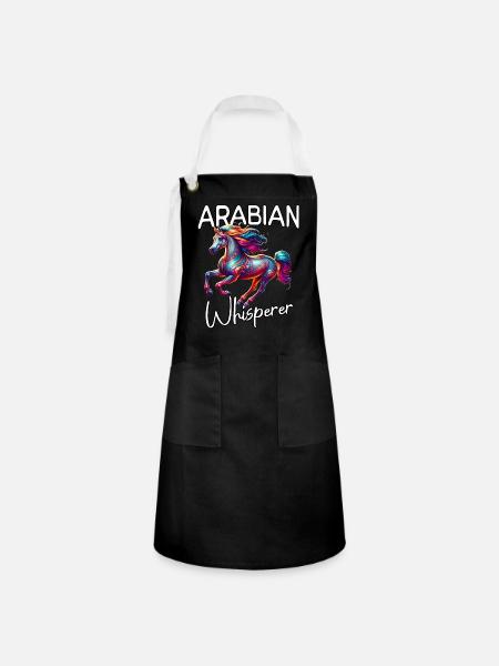 Araber Flüsterer - Kontrastschürze - Schwarz/Weiß