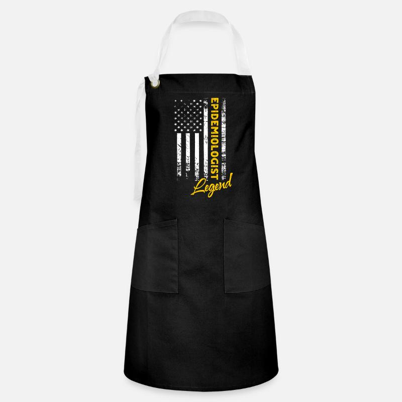 Epidemiologist Legend - Artisan Apron - black/white
