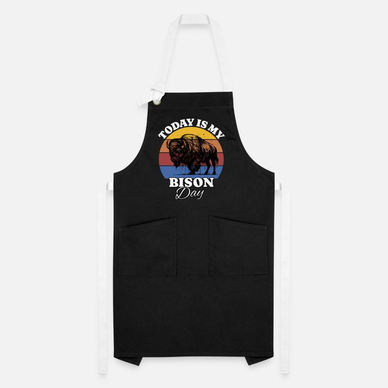 Büffel Bison Kontrastschürze