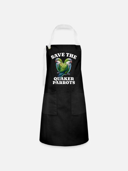 Mönchssittich Save Quaker Parrot - Kontrastschürze - Schwarz/Weiß