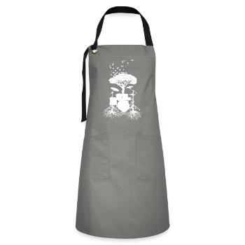 Racines du batteur, pilons - Tablier contrasté - gris/noir - Devant - Zoe (177cm)