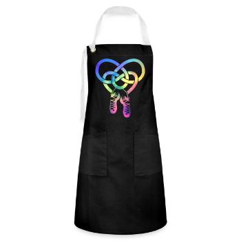 Irish tap dance - Artisan Apron - black/white - Front - Zoe (177cm)