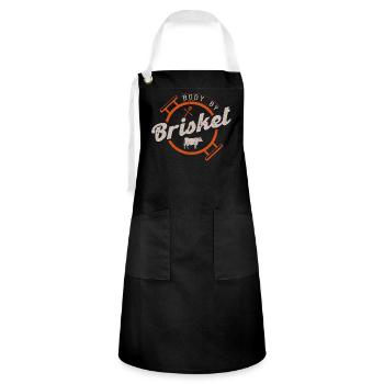 Smokoligist, BBQ, Grill, - Artisan Apron - black/white - Front - Zoe (177cm)