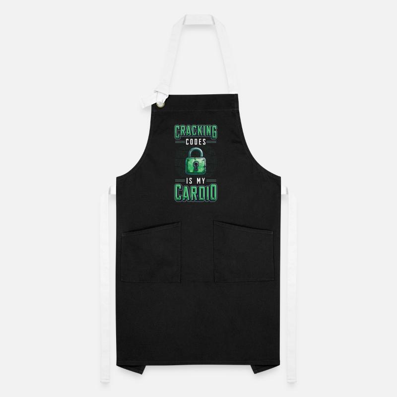 Cracking Codes Is My Cardio - Cryptologic Artisan Apron