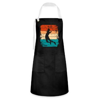 Badminton - Artisan Apron - black/white - Front - Zoe (177cm)