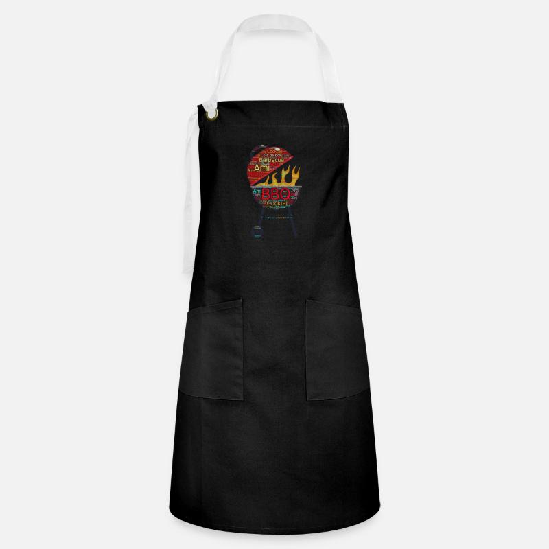 BBQ - Barbecue - Artisan Apron - black/white