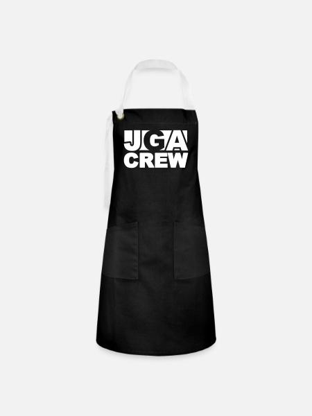 JGA, JGA Crew - Kontrastschürze - Schwarz/Weiß