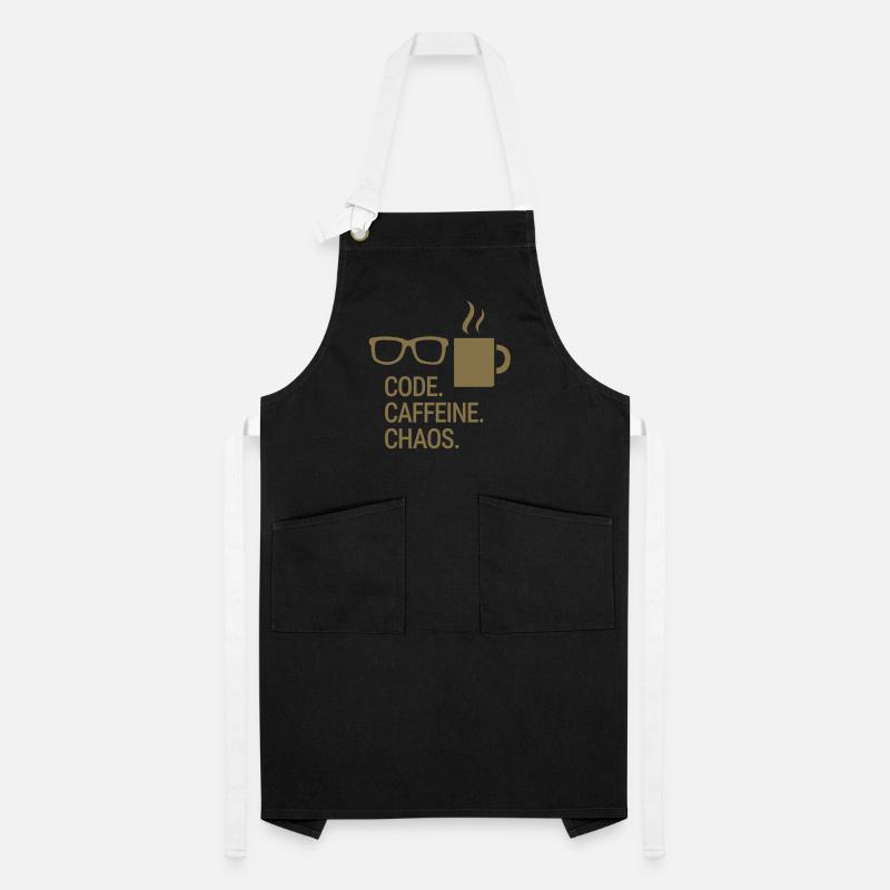Code. Caffeine. Chaos. Artisan Apron