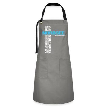 North Sea Holiday North Holiday Ready Gift Idea - Artisan Apron - grey/black - Front - Zoe (177cm)