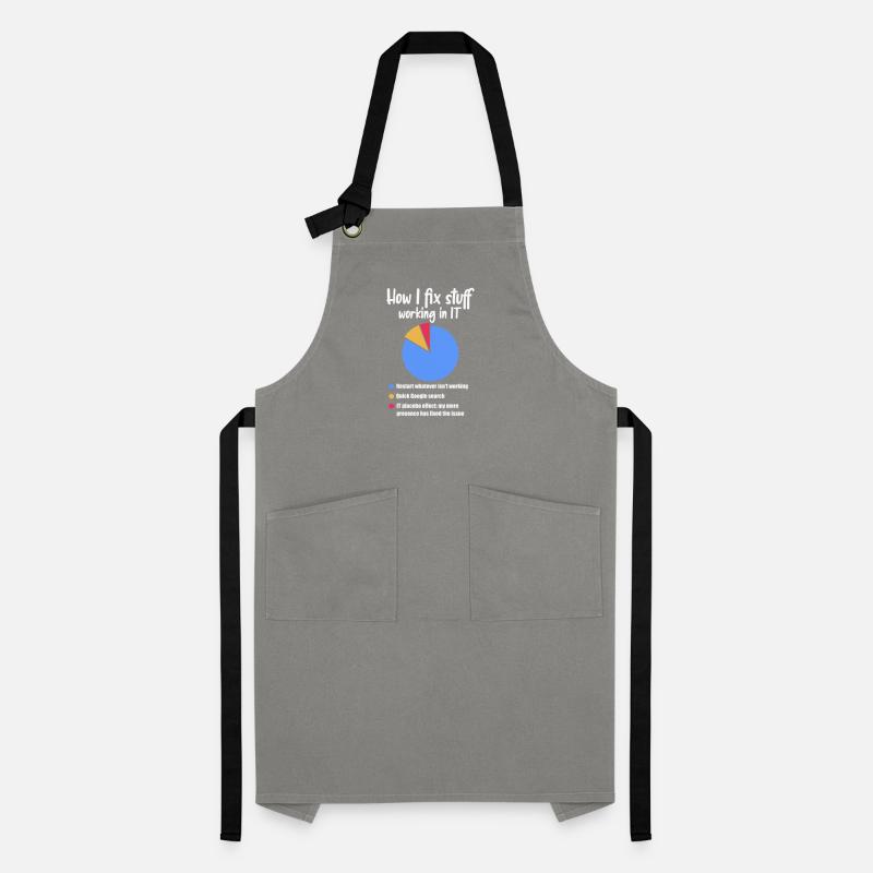 Support technique Computer It Admin Cadeau Tablier contrasté