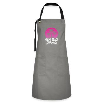 Miami - Artisan Apron - grey/black - Front - Zoe (177cm)