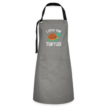 Turtle - Artisan Apron - grey/black - Front - Zoe (177cm)