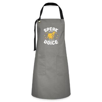 Animal Rescue - Artisan Apron - grey/black - Front - Zoe (177cm)