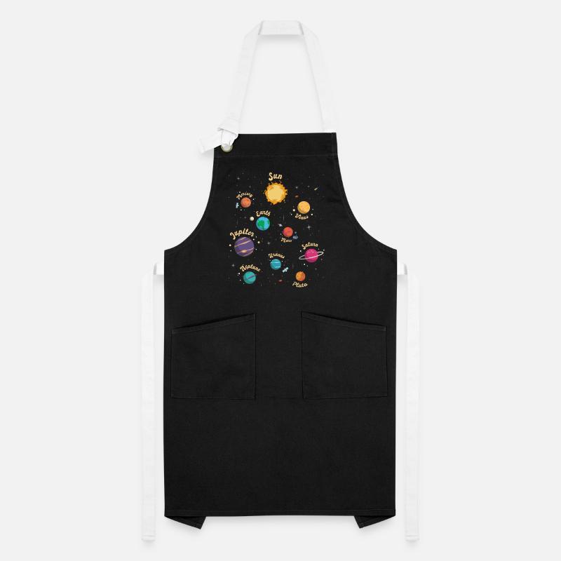 Solar System Planets Knowledge Outer Space for Kid Artisan Apron