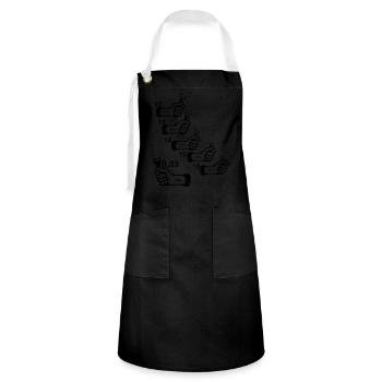 Aperitif DIY Garage Beer Daddy Grandpa - Artisan Apron - black/white - Front - Zoe (177cm)