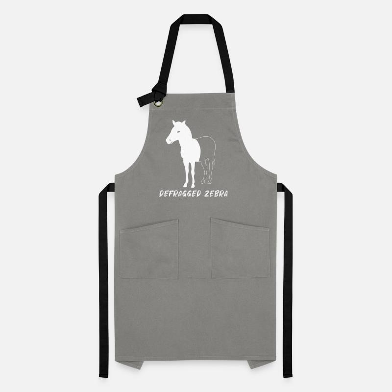 Defragged Zebra Admin Geek Programmer Gift Artisan Apron