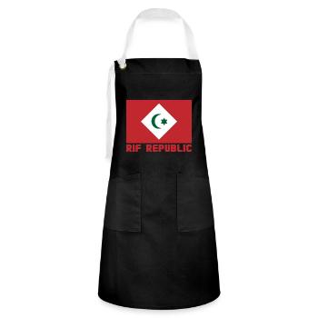 Rif Republic - Artisan Apron - black/white - Front - Zoe (177cm)