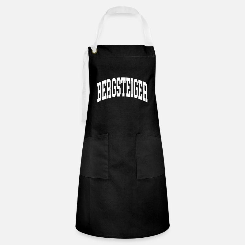 Bergsteiger - Kontrastschürze - Schwarz/Weiß