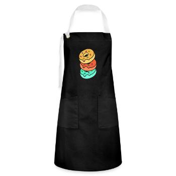 Bagel - Kontrastschürze - Schwarz/Weiß - Vorne - Zoe (177cm)