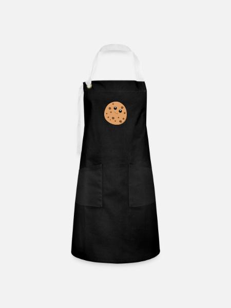 Cookie - Kontrastschürze - Schwarz/Weiß