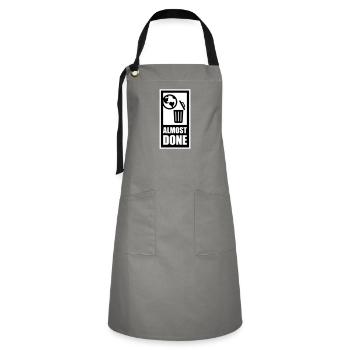 almost done - Artisan Apron - grey/black - Front - Zoe (177cm)