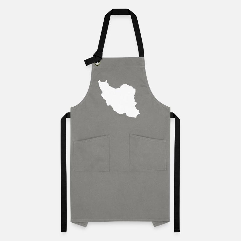 Iran map flag Artisan Apron