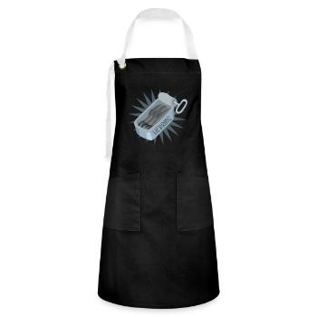 Herring sardines - Artisan Apron - black/white - Front - Zoe (177cm)