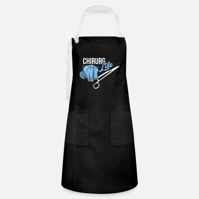 surgeon - Artisan Apron - black/white