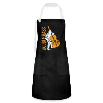Double bass gift - Artisan Apron - black/white - Front - Zoe (177cm)