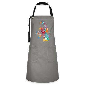 midwife - Artisan Apron - grey/black - Front - Zoe (177cm)