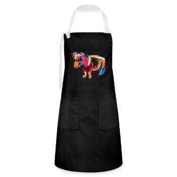 poney Shetland - Tablier contrasté - noir/blanc - Devant - Zoe (177cm)