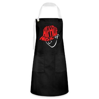 hip hop - Artisan Apron - black/white - Front - Zoe (177cm)
