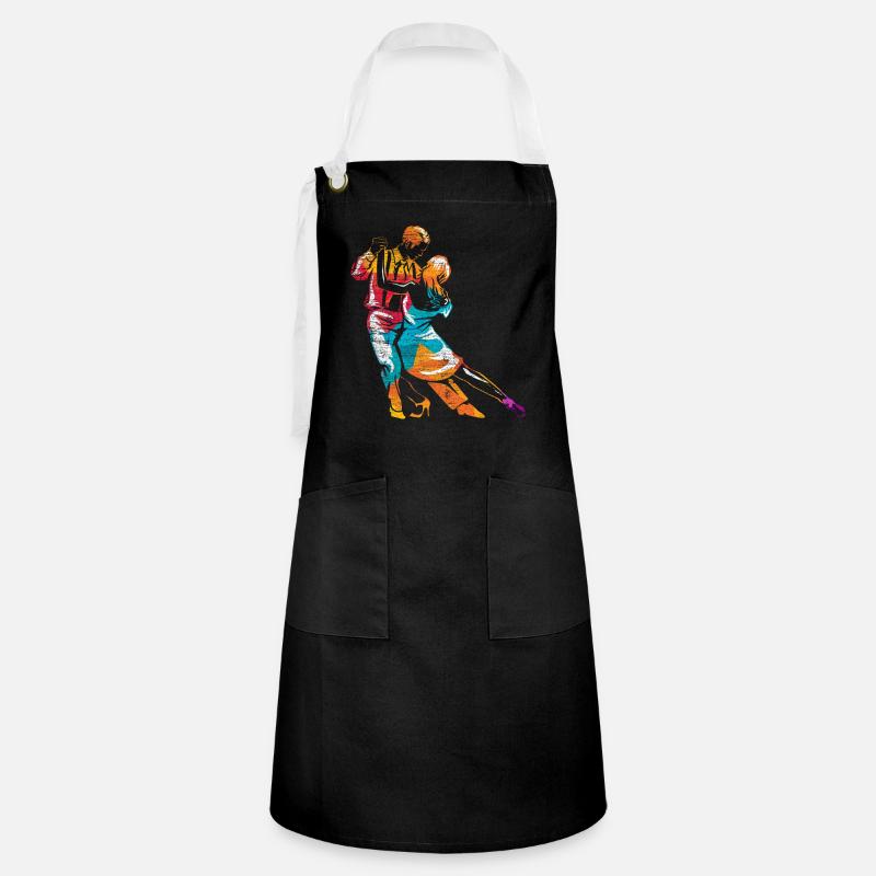 Danse Tango - Tablier contrasté - noir/blanc