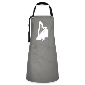 Harp Sound Master Play Virtuoso - Artisan Apron - grey/black - Front - Zoe (177cm)