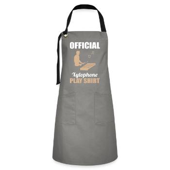 Xylophone Virtuoso Official Game Shirt - Artisan Apron - grey/black - Front - Zoe (177cm)