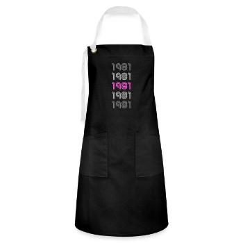 1981 - Artisan Apron - black/white - Front - Zoe (177cm)