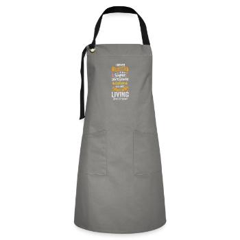 Clothing Thread Fashion Seamstress - Artisan Apron - grey/black - Front - Zoe (177cm)
